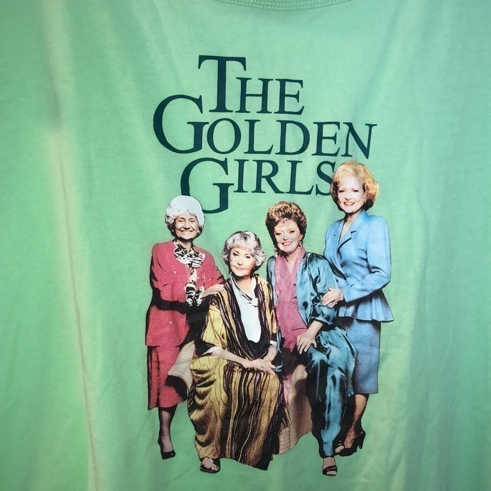 NWOT ABC STUDIO The Golden Girls Women’s XL Mint Green Novelty Short Sleeve - Picture 3 of 4